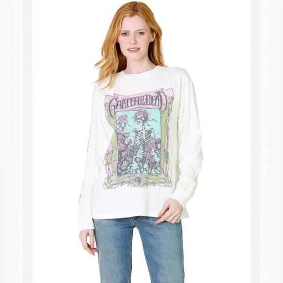 💀Daydreamer Grateful Dead Oxford Circle Oversized Long Sleeve - Picture 7 of 7
